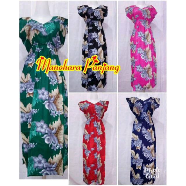 DRESS BALI MANOHARA PANJANG POLOS MOTIF