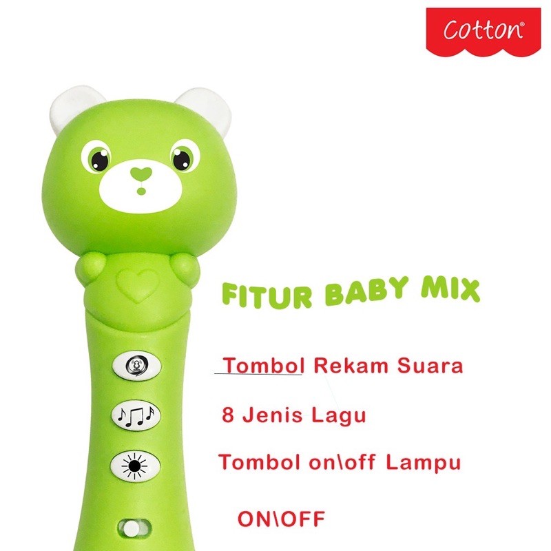 Mainan Cotton Microphone Baby/Mikrofon Bayi