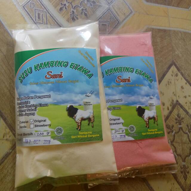 Bubuk susu kambing etawa 200g,  GRADE 1,2,3