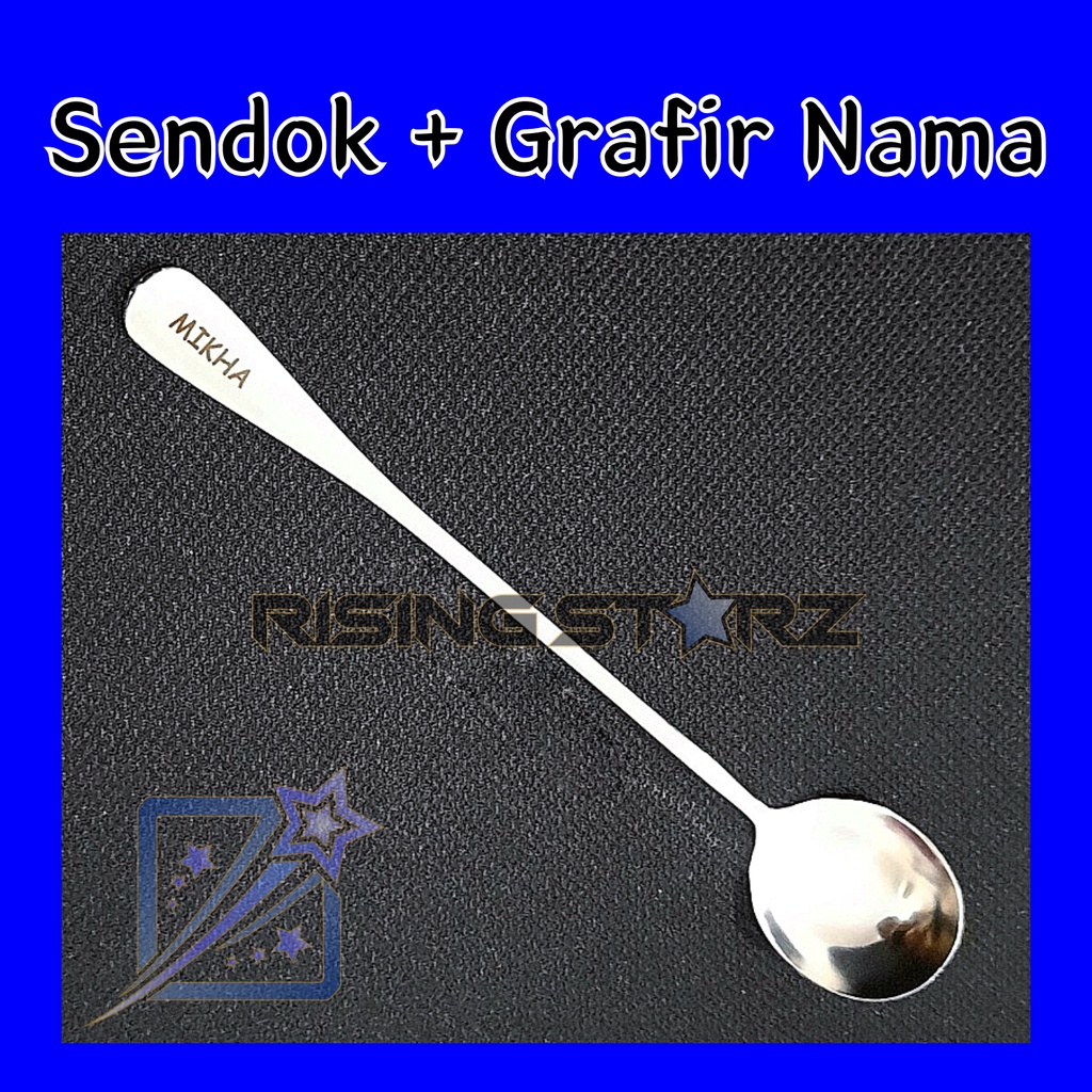 grafir custom laser sendok korea anak nama