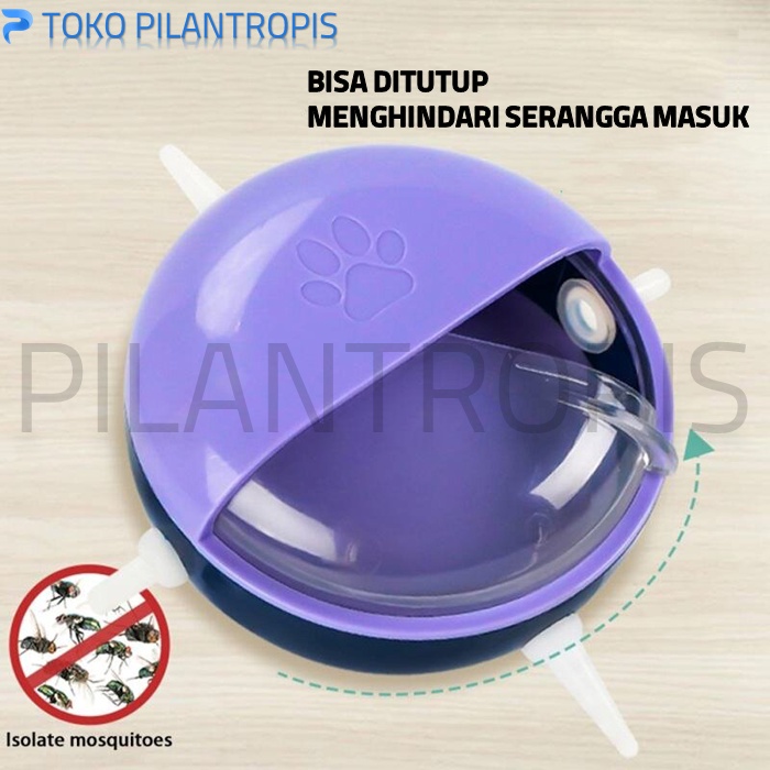 MANGKOK 4 DOT SUSU ANAK KUCING KITTEN ANJING PUPPY BAHAN SILICON TEMPAT MAKAN MINUM SUSU KUCING ANJING CAT DOG PET BOWL FEEDER