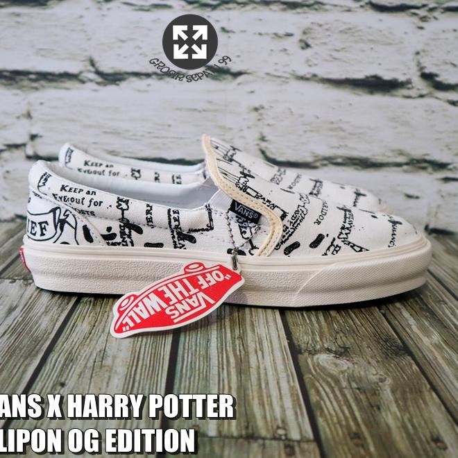 BIG SALE PGS PREMIUM Sepatu Kasual Vans Slip On x Harry Potter Marauders Tanpa Tali Slipon Pria Wani