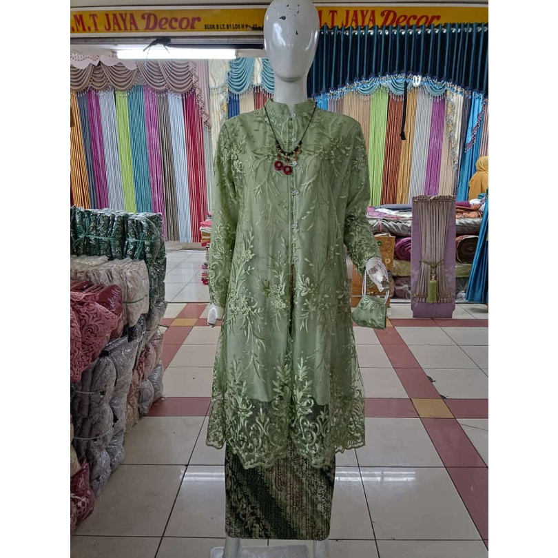 Realpict kebaya tulle besanan//kebaya nikahan mewah//tunik besanan