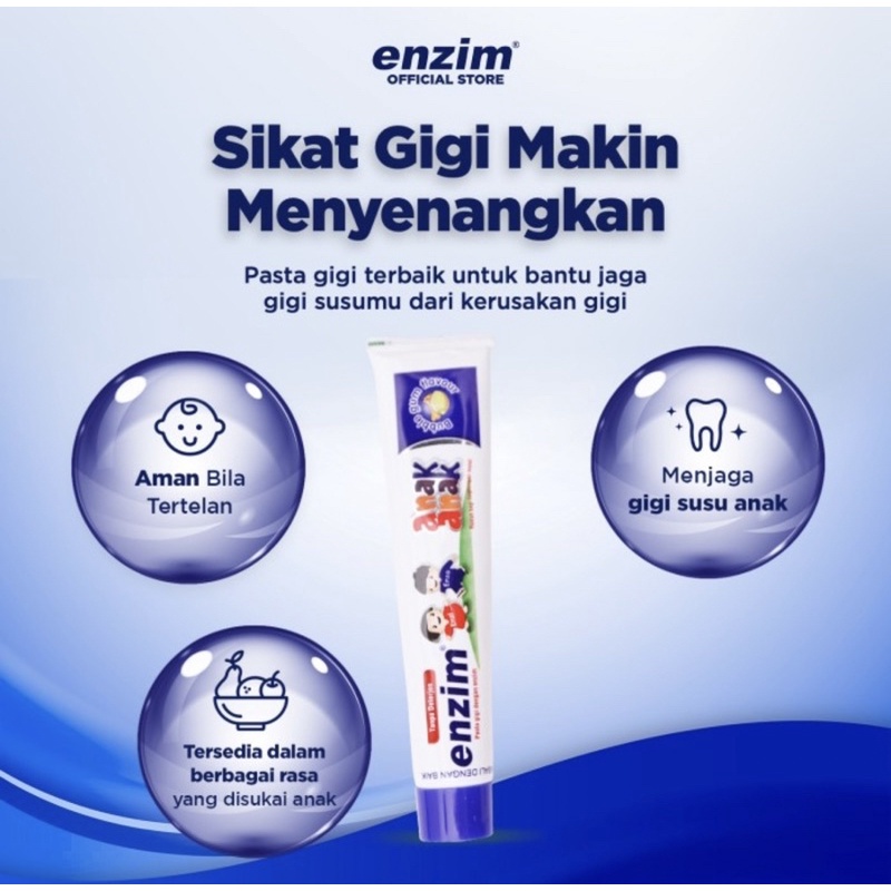 Enzim kids 63 gram ( pasta gigi enzim anak )