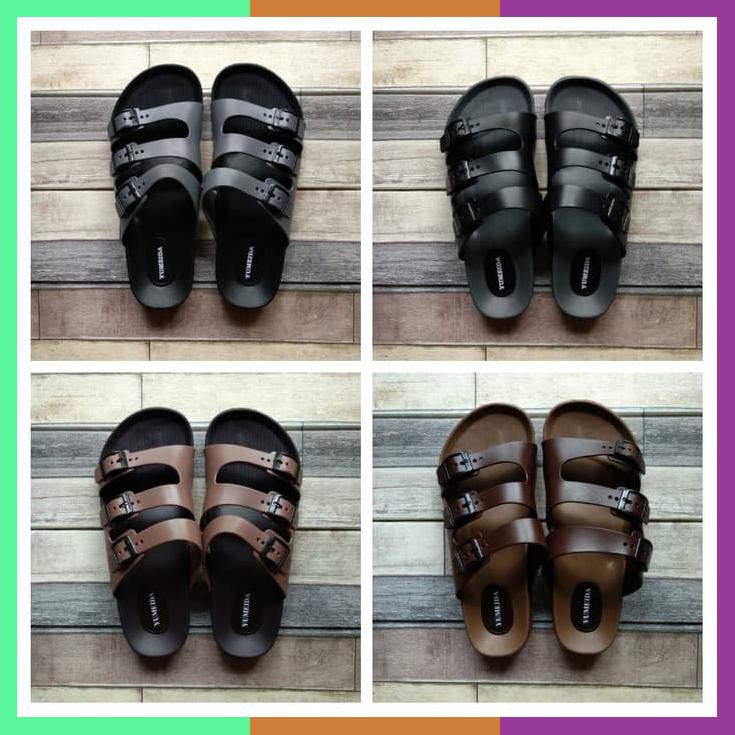 Sandal Pria Karet Sandal Slop Ban 3 Pria Yumeida 9071 L