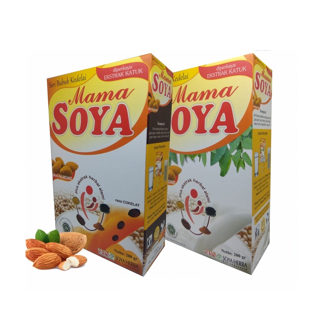 Mama Soya Rasa Coklat &amp; Vanila  / Mamasoya Coklat 200gram - Susu Kedelai Busui