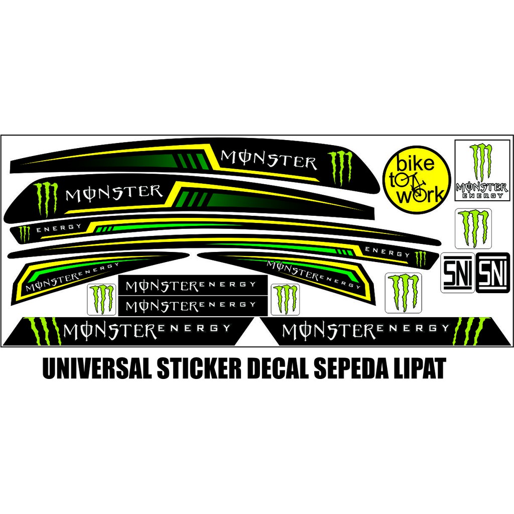 COD STIKER SEPEDA LIPAT VARIASI CUSTOM ALL SEPEDA LIPAT