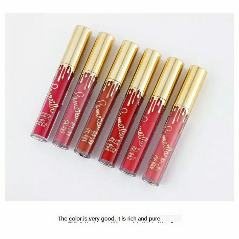 COD LAMEILA MATTE LIQUID LIPSTIK TAHAN LAMA TAHAN AIR GLITTER LIPGLOSS TIDAK MEMUDAR