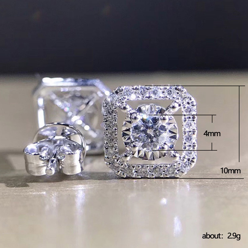 Classic Design Women Stud Earrings Inlaid Cubic Zirconia Luxury Female Accessories Exquisite Gifts Timeless Style Jewelry