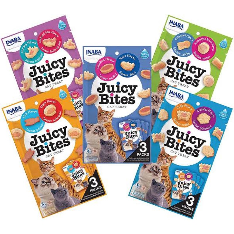 INABA Ciao Juicy Bites / Snack Cemilan Kucing / Cat Treats isi 3 packs