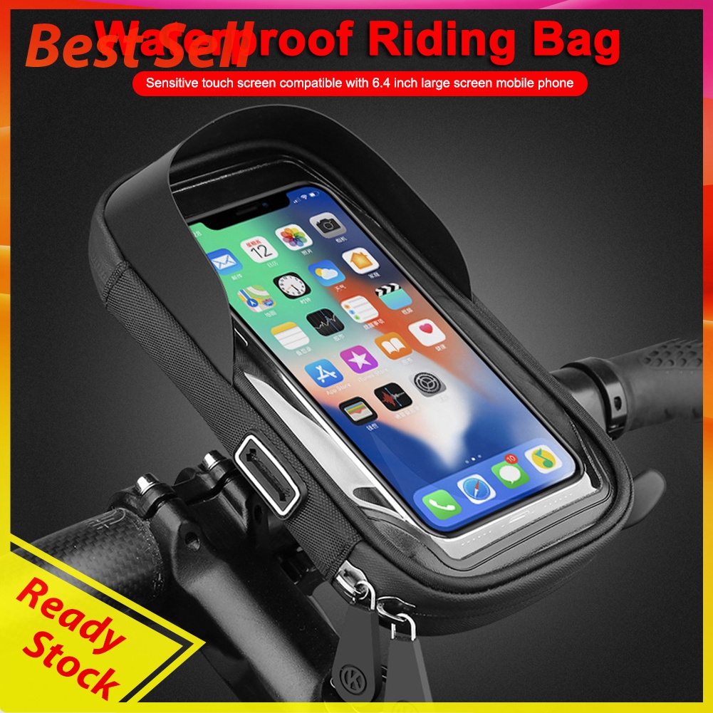 Bike Scooter Phone Touch Screen Holder Motorcycle Sunshade Phone Stand Rack
