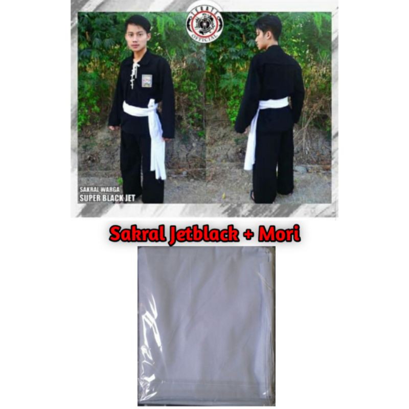 Sakral JetBlack Sakral Warga Psht & Sabuk Mori