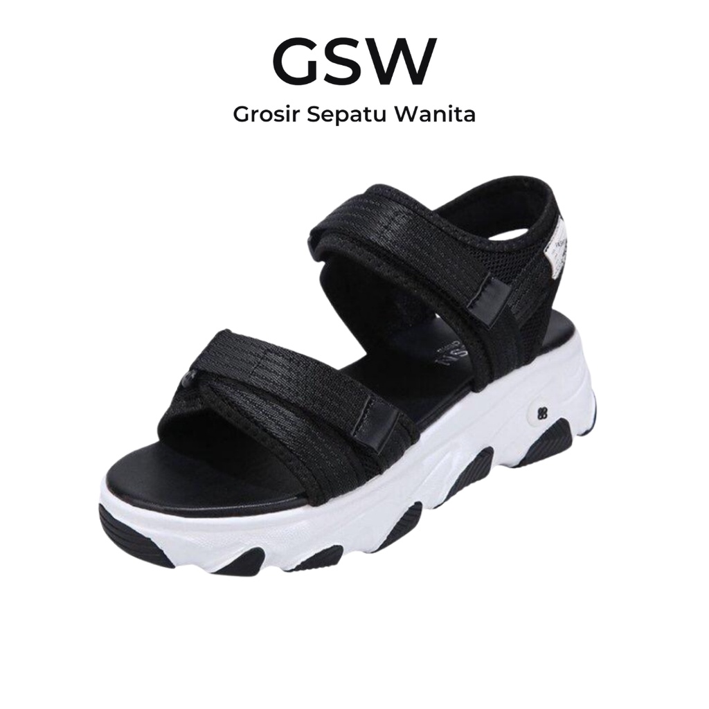 GSW Sandal Wanita SS300 Sport Import Korea Wedges Sandals