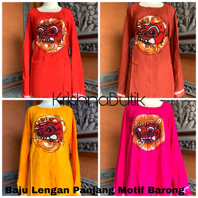 Baju Barong Lengan Panjang Bali