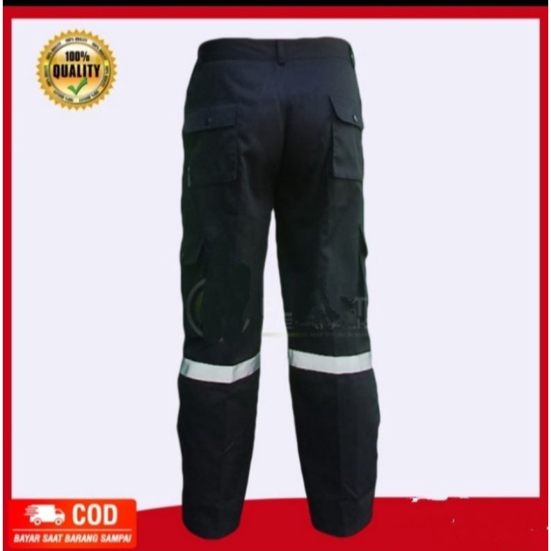 CELANA SAFETY HITAM DAN DONGKER