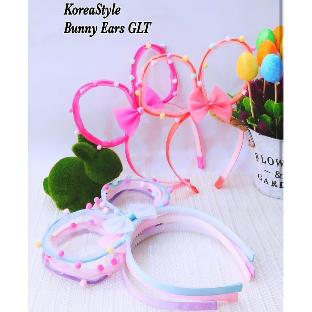 Bando Fashion Wanita Miki Bunny Model Korea Ears Murah Tokopelanginicer