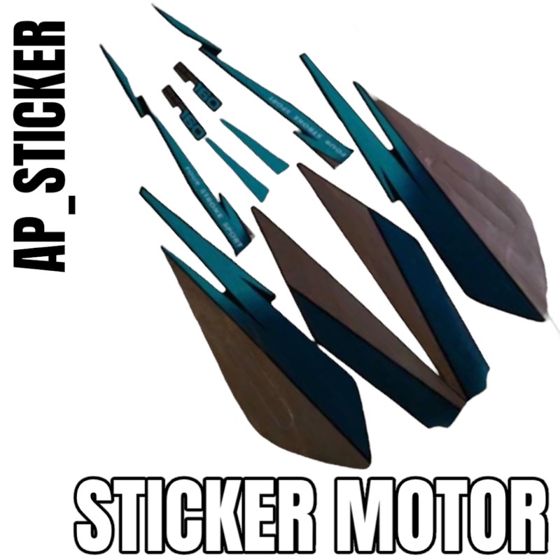 Striping stiker sticker gl pro 95 hijau