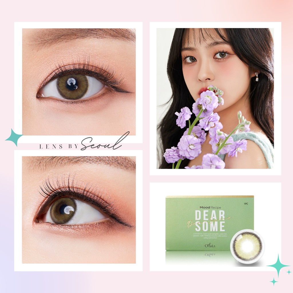 LENSBYSEOUL Olola Dearsome - Olive Green Korean Natural Contact Soft Lens