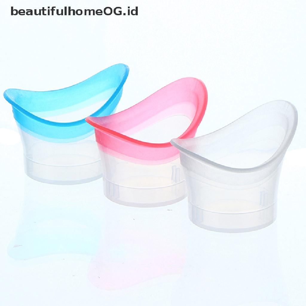 2pcs Cangkir Cuci Mata Bahan Silikon Reusable Untuk Mandi