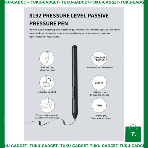 10Moons T503 Drawing Tablet 6 Inch With Stylus Pen Pentablet - TGIX869I5