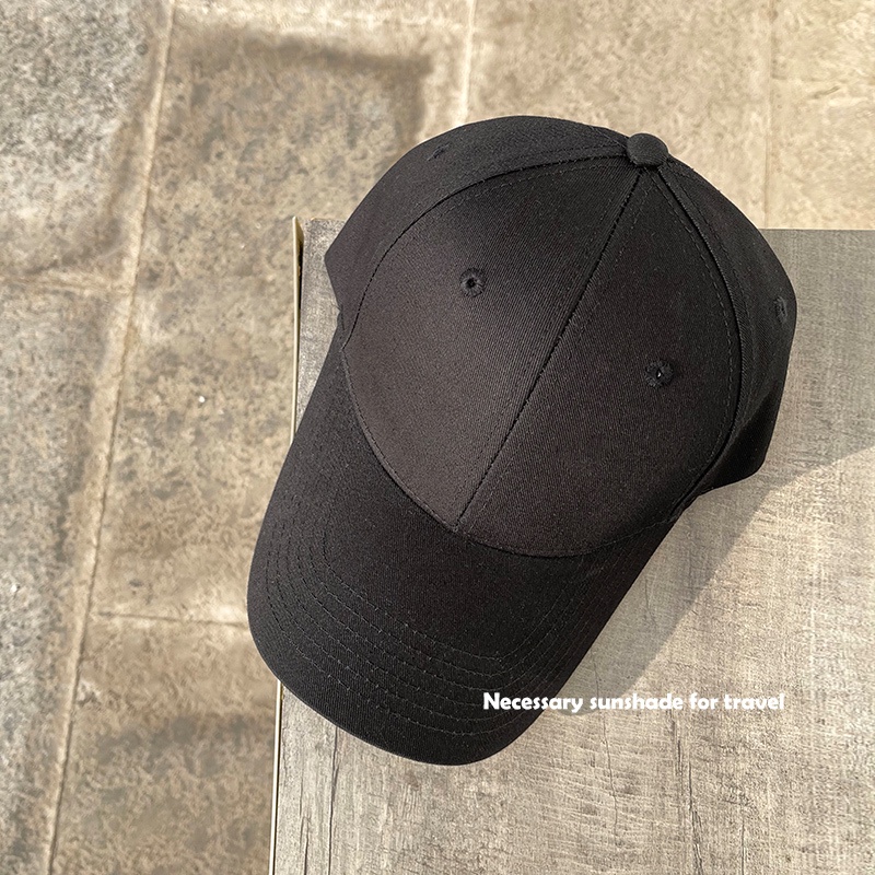 Topi Baseball Warna Polos Gaya Harajuku Untuk Olahraga