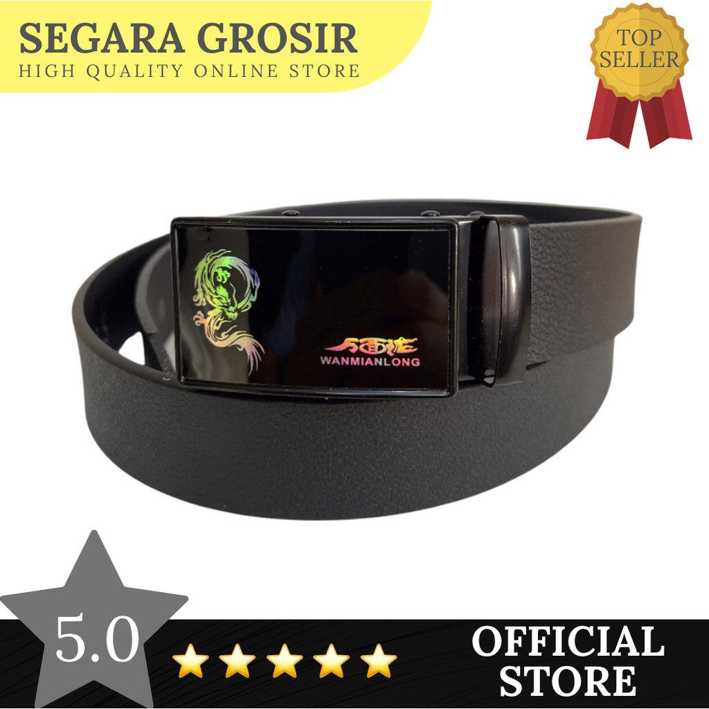 GESPER PRIA PREMIUM LEATHER KULIT MODEL MEN BELT REL IKAT PINGGANG KANTOR FORMAL KEMEJA