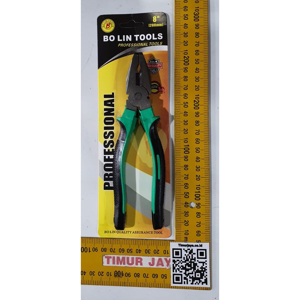 DX Tang Kombinasi 8 inch Pliers Tang Gagang Karet Model Tekiro