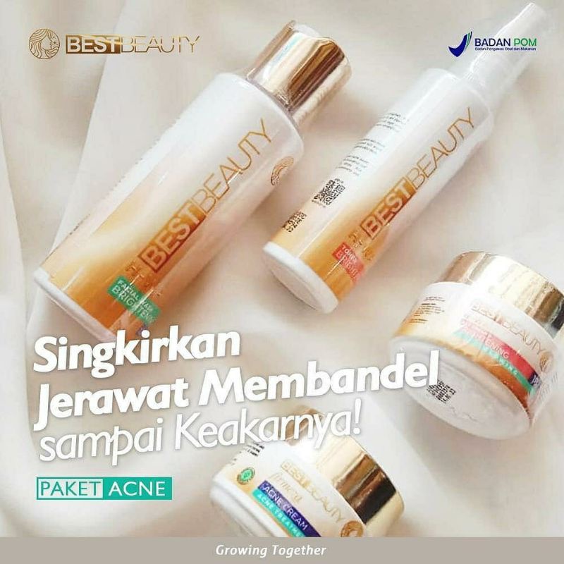 Paket Acne Brightening Jerawat Skincare Ori by Best Beauty