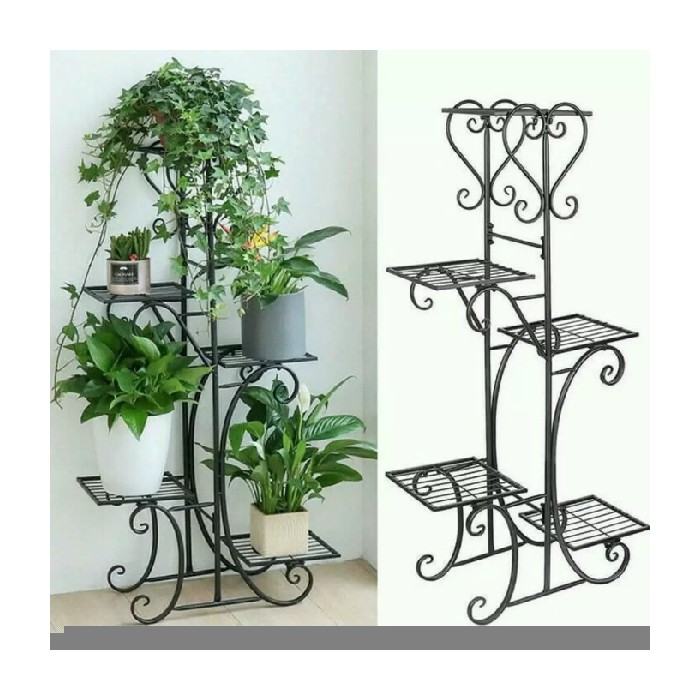 rak susun 5 tanaman setanding Limited besi hias rak besi pot Unik pot