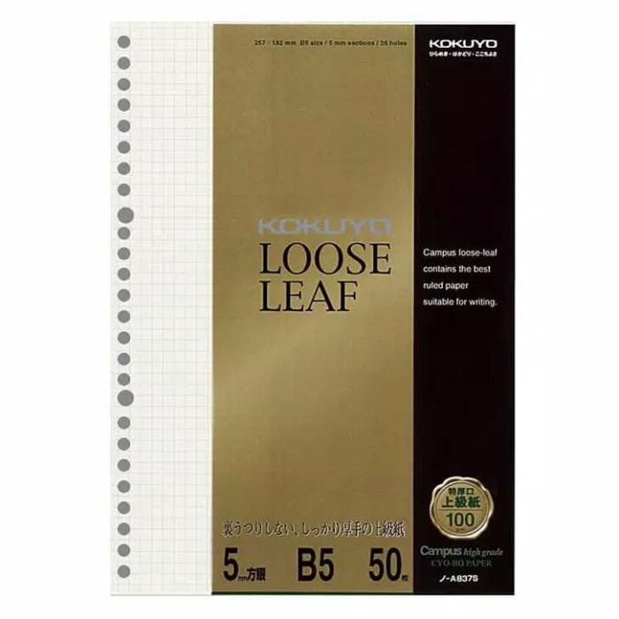 

Binder | Kokuyo Loose Leaf High Grade B5 Grid Kualitas Terbaik