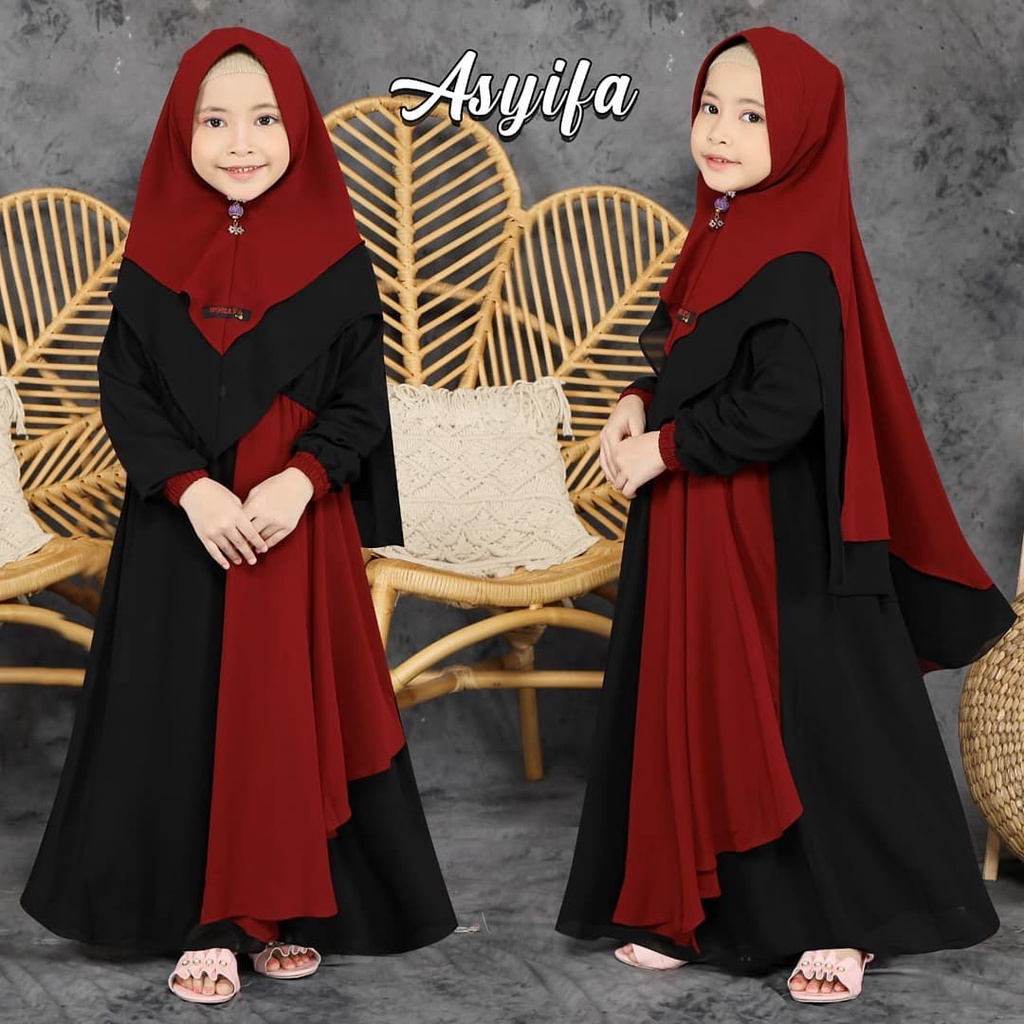 MRA - Gamis Anak Usia 8-12 Tahun Inayah kids Model Gamis Anak Terbaru 2021 Kekinian