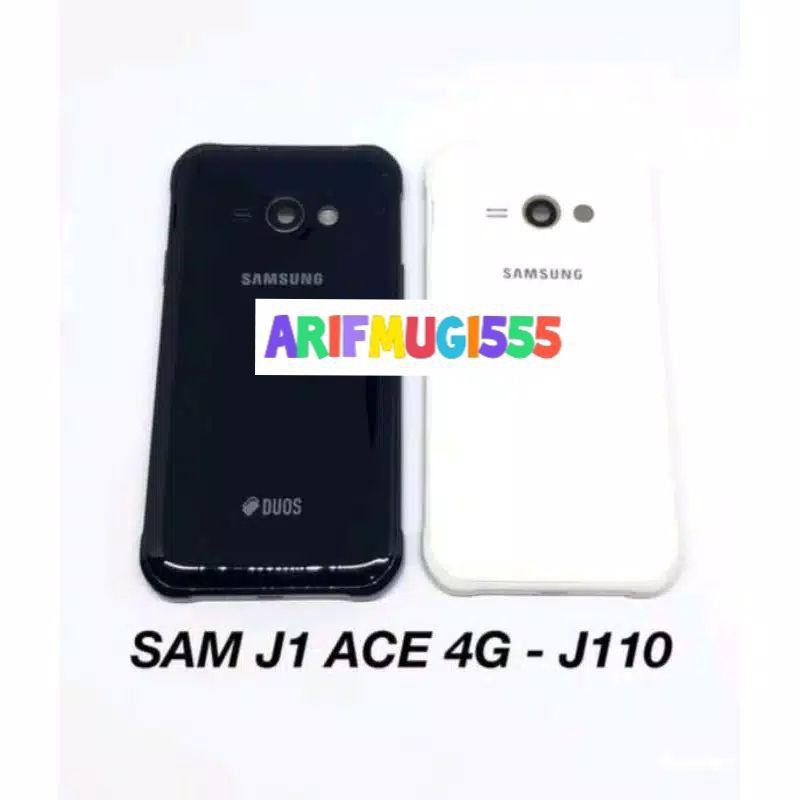 CASING KESING HOUSING FULSET FRAME BEZEL BAZZEL BACKDOOR SAMSUNG J1 ACE 4G J110 ORIGINAL