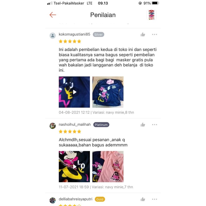 DVL I kaos atasan anak perempuan minnie uk 1-9 tahun / baju kaos anak  tangan panjang part 1