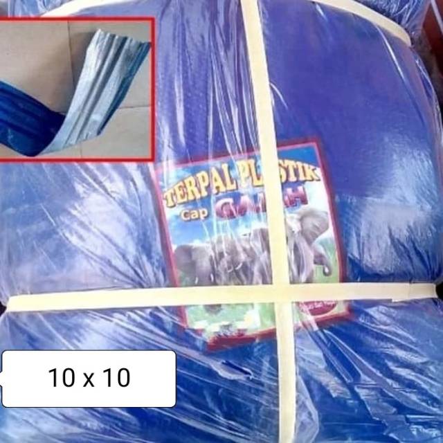 Terpal jadi A3 10 x 10 / Terpal plastik tenda kolam warung kendaraan