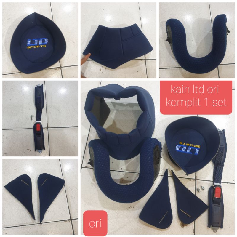 Kain busa tali helm ltd sports ltd a- vent set original