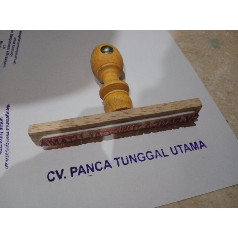 Custom Stempel Kayu Persegi Panjang | Stempel Kayu Runaflek Persegi Panjang | Stempel Kantor | Stempel Pabrik | Stempel Akutansi-4