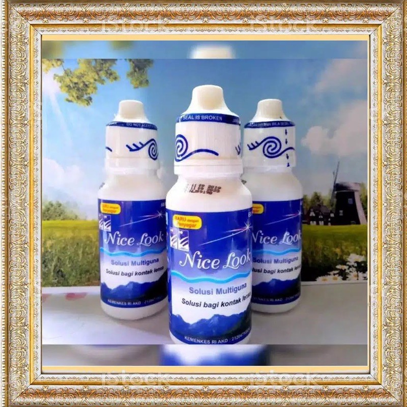 Cairan Softlens Nice Look 60 ml / Air Softlens Nice Look /Pembersih Softlens Nice Look