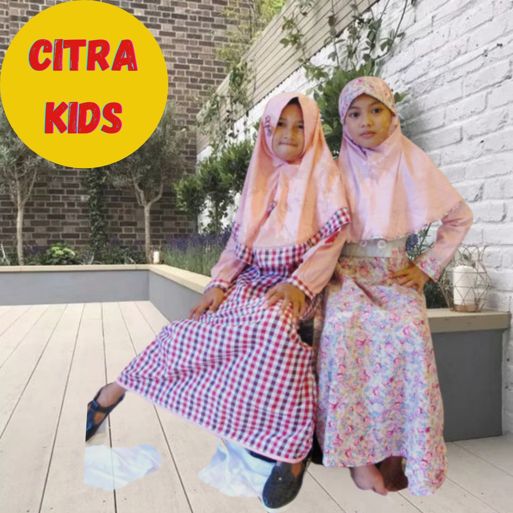Baju Busana Muslim Anak Perempuan Gamis Syari Citra Kids Terusan Syar i Terbaru