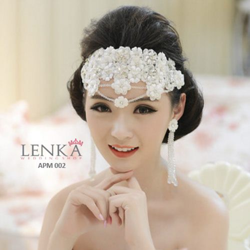 [SIA KIRIM] AKSESORIS PENGANTIN WANITA MODERN TIARA SANGGUL PESTA APM002