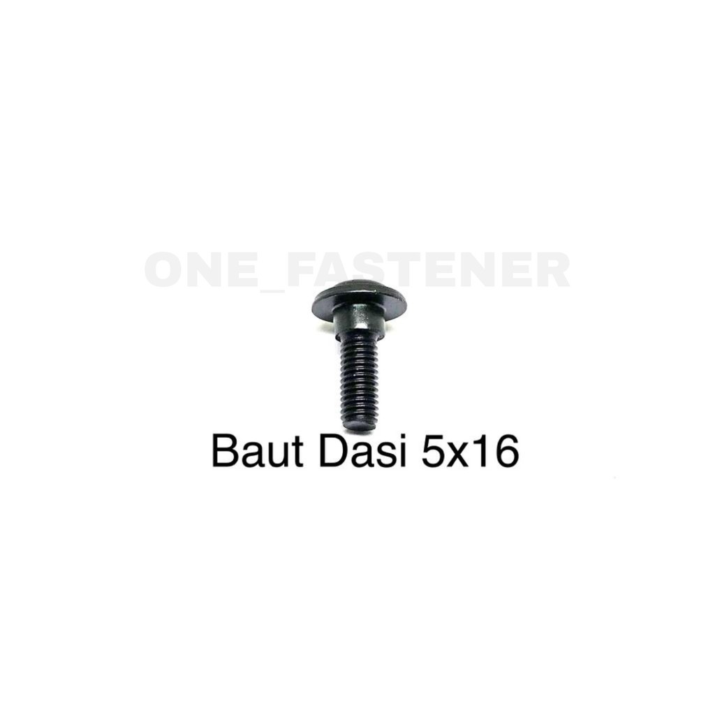 50 Pcs Baut Dasi 5x16 Hitam baut Leksil M5x16 honda panjang 1.5cm 5mm