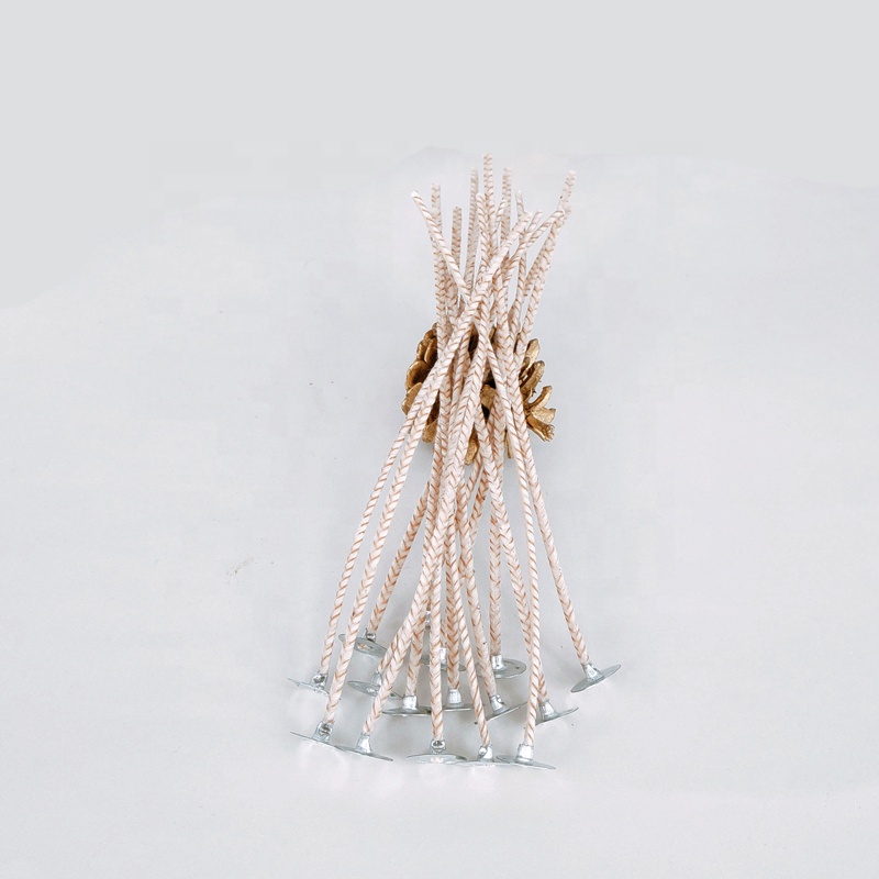 Eco Wick Scented Candle Natural Prewaxed with Sustainer Tabs Sumbu Lilin 15cm 15 60 Strands Friendly