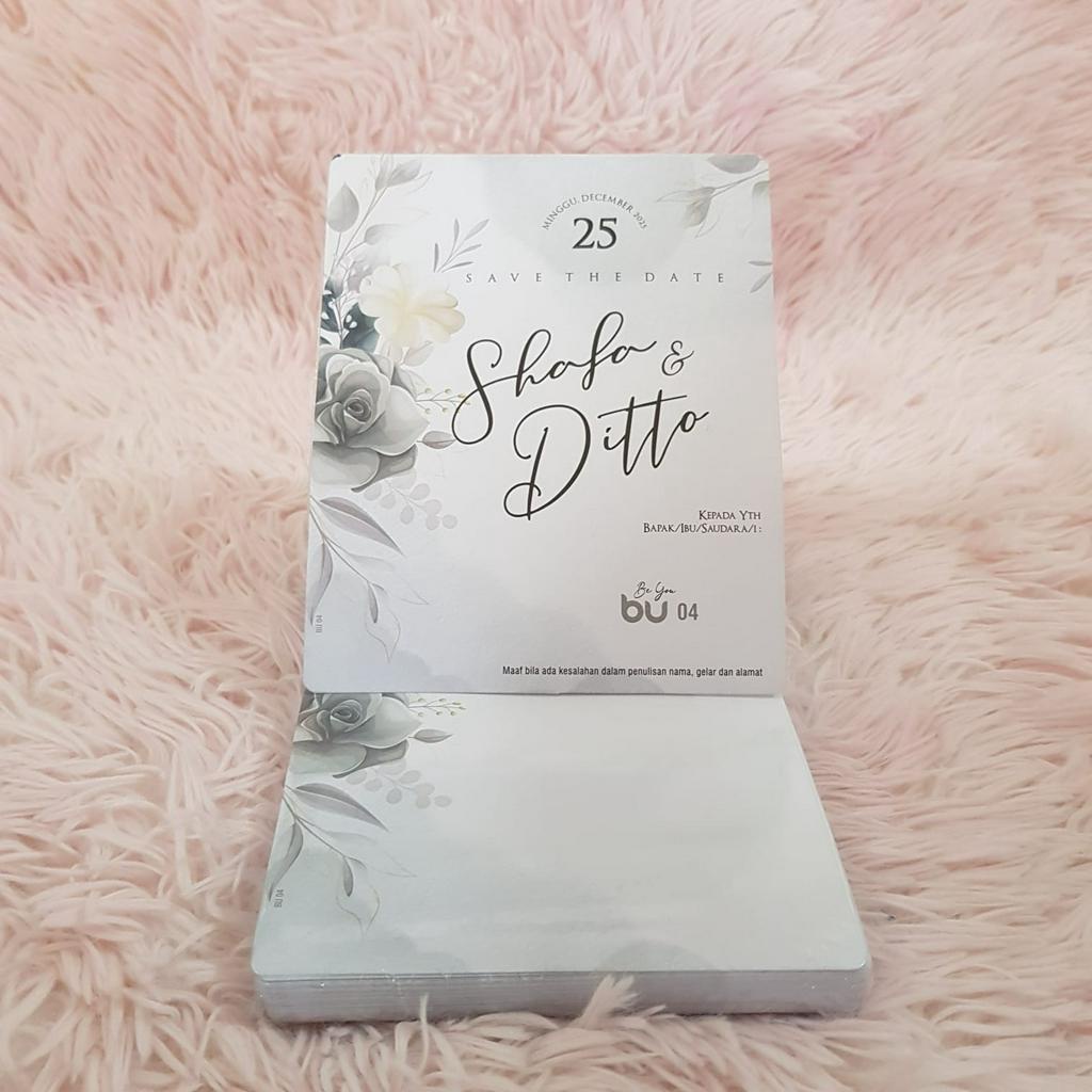 Blangko Undangan Pernikahan Be You 04 Per Lembar Tanpa Plastik