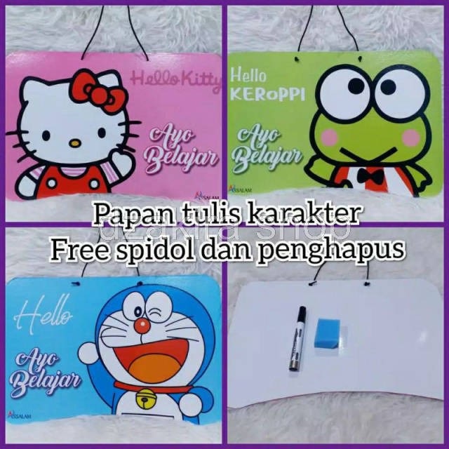 PAPAN TULIS ANAK/WHITE BOARD/PAPAN TULIS GANTUNG/ PAPAN TULIS MURAH GRATIS SPIDOL