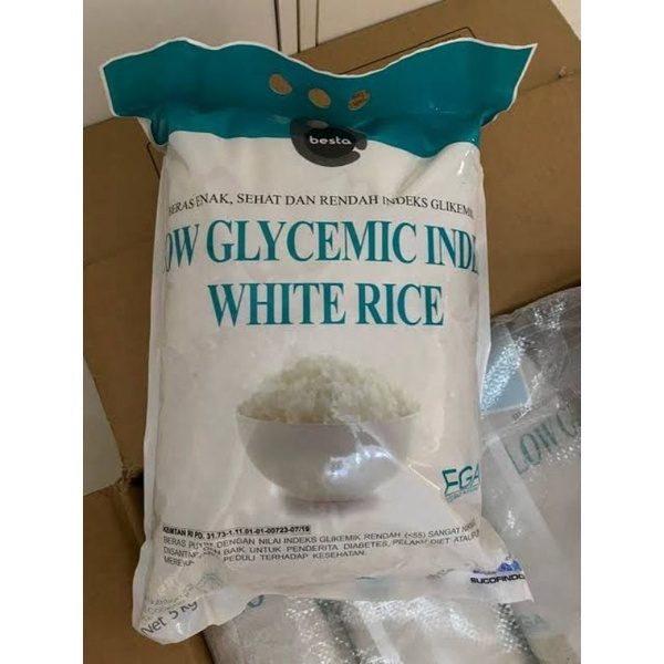 beras besta low glycemic index white rice 5kg/beras rendah gula besta 5kg