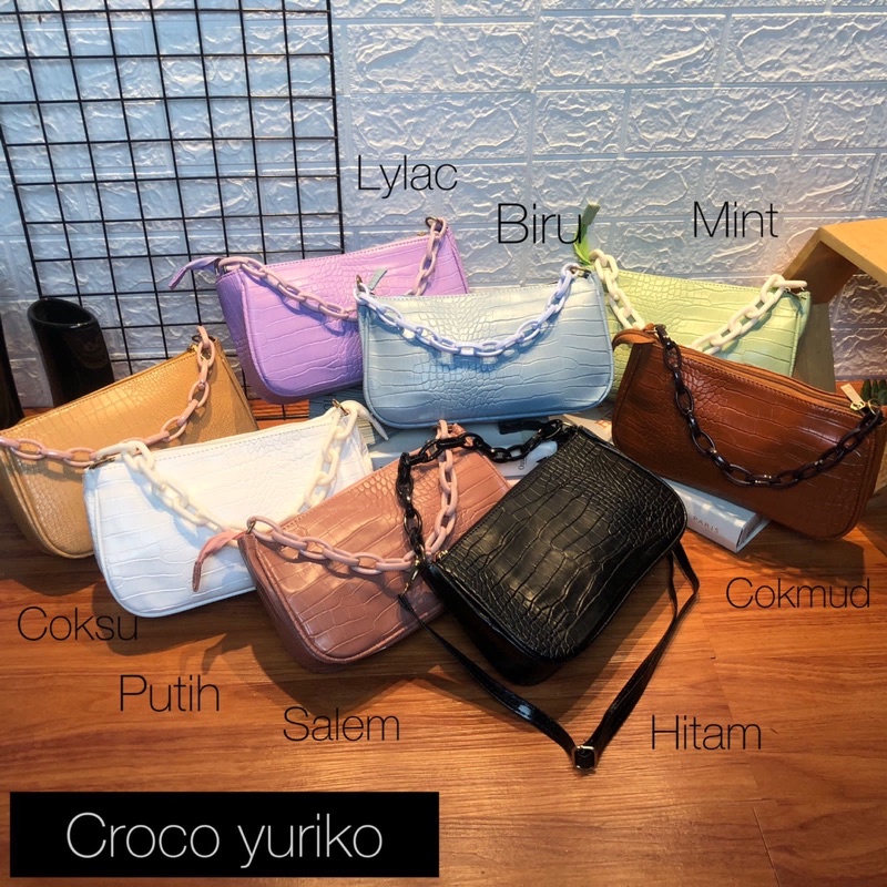 TAS WANITA CROCO YURIKO TERMURAH SIAP KIRIM