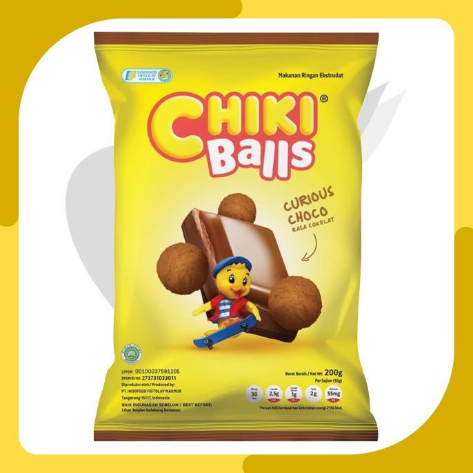 

PROMO Snack Camilan Chiki Balls Curious Choco 200gr - Jumbo Party Pack MURAH