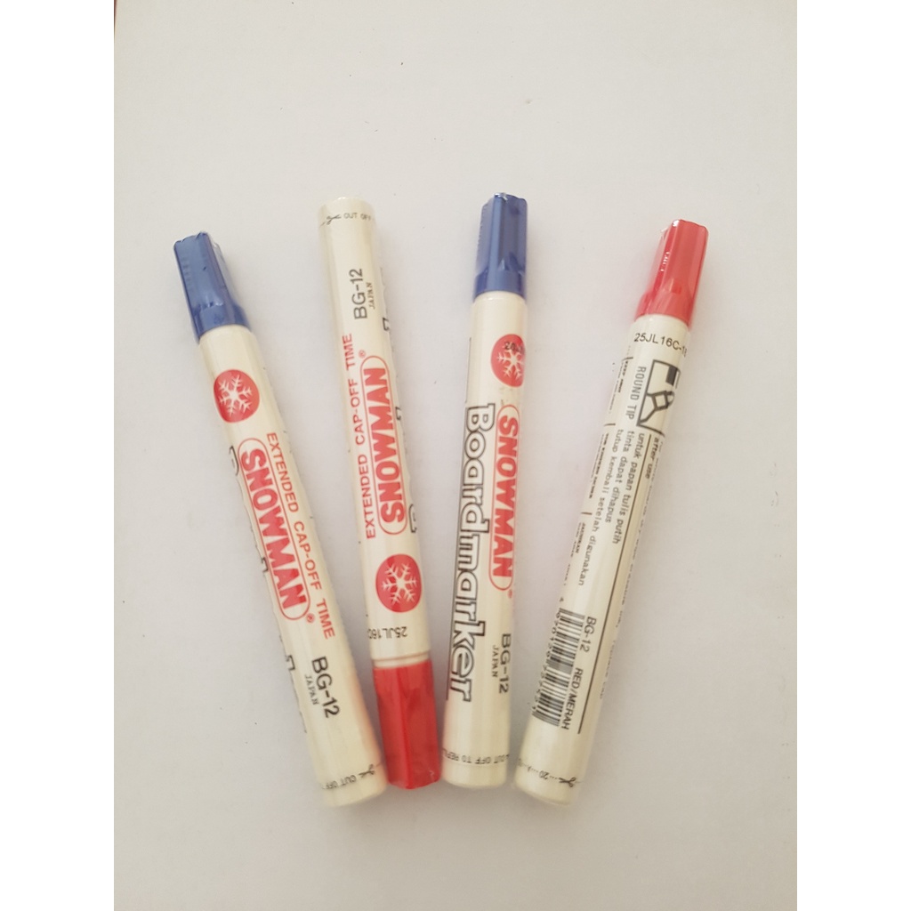 

Spidol whiteboard Snowman merah biru