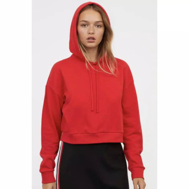 H*M CROP WOMEN HOODIE