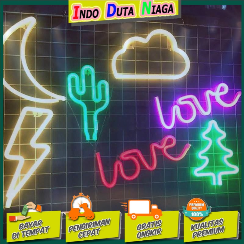 KEY-WIN Lampu Dekorasi LED Neon Light Model LOVE - M04