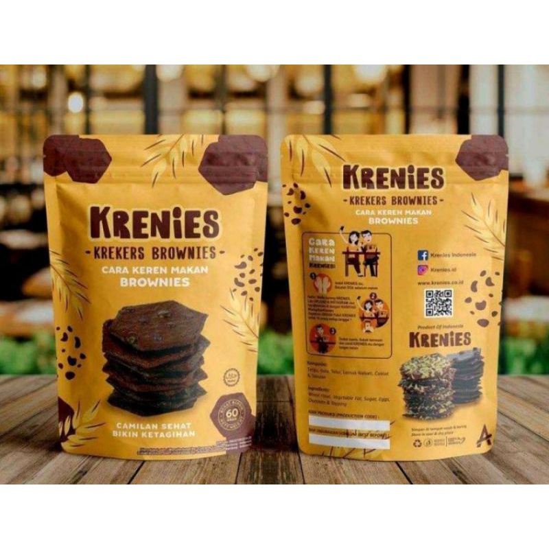 

KRENIES MAKANAN RINGAN KREKERS BROWNIES CHOCO CHIPS 60 GRAM